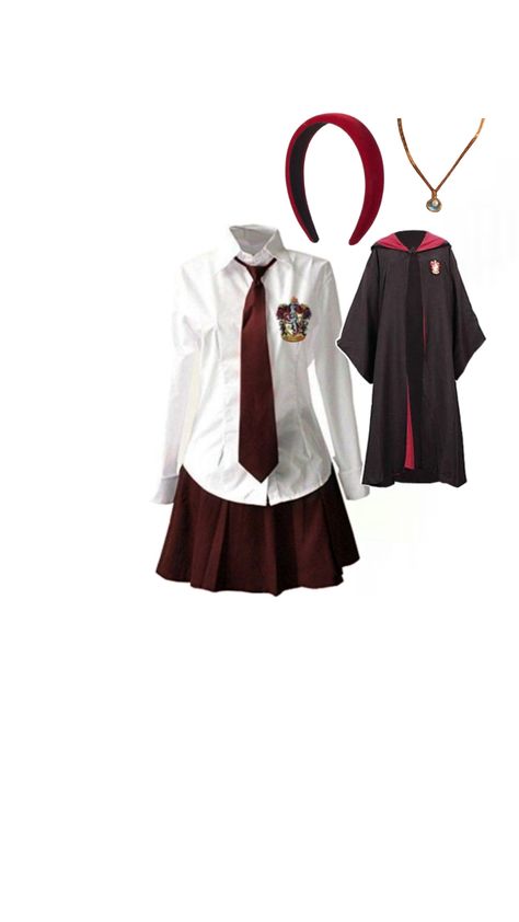 Hogwarts Outfits Gryffindor, Harry Potter Uniform, Harry Potter Script, Gryffindor Uniform, Gryffindor Outfit, Hogwarts Uniform, Horror Halloween Costumes, Hogwarts Outfits, Gryffindor Aesthetic