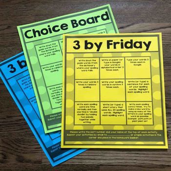 Morning Work Choice Board, November Newsletter Template, Differentiated Instruction Strategies, Kindergarten Homework, Editable Newsletter Templates, Student Centered Learning, Choice Board, First Year Teaching, Literacy Games