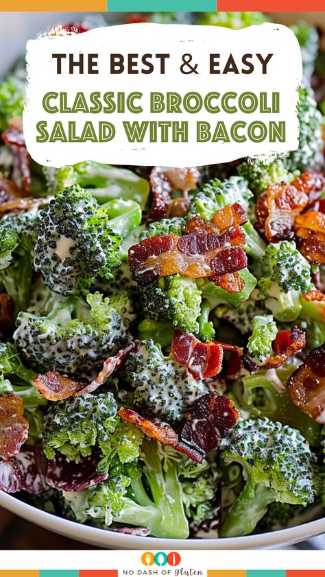 Classic Broccoli Salad with Bacon Bacon And Broccoli Salad, Broccoli Salad No Cheese, Broccoli Romaine Salad, Broccoli Salad With Almonds, Southern Broccoli Salad, Broccoli Raisin Salad Recipe, Broccoli Salad Recipe With Bacon, Cooked Broccoli Salad, Broccoli Raisin Bacon Salad