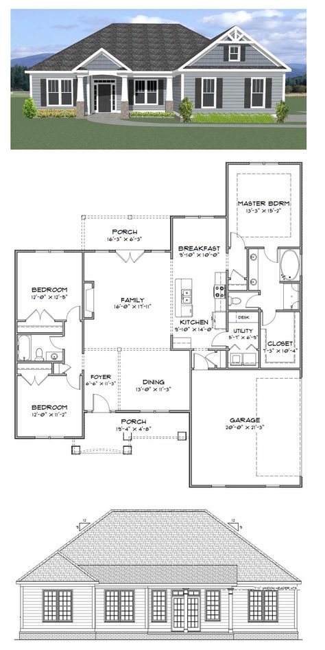 Plan SC1765: ($825) 3 bedroom 2 bath home with 1765 heated square feet. This home plan is available for purchase online along with many others at stevecoxinc.net. Contact us today to modify this plan. 3 Bedroom Home Floor Plans One Level Simple, 3 Bedroom Home Floor Plans One Level Modern, 3 Bedroom Home Floor Plans Modern, Simple House Plans 3 Bedroom 2 Bath, 3 Bedroom Home Floor Plans One Level, Home Floor Plans One Level, House Without Garage, 3 Bedroom Home Floor Plans, One Level House Plans