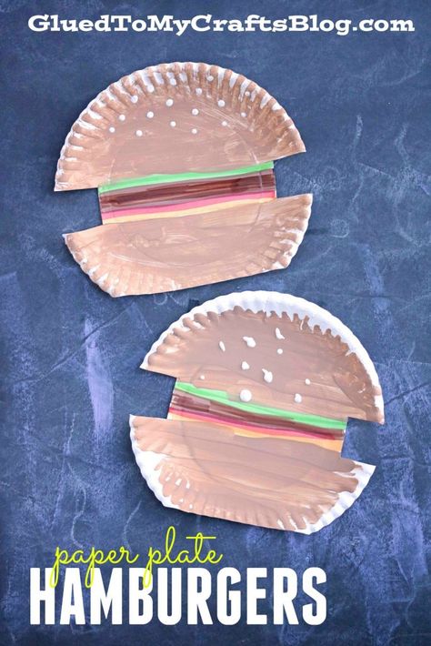 Paper Plate Crafts For Kids, Room Decor Crafts, Arts And Crafts For Teens, Home Decor Diy Crafts, Paper Food, Summer Crafts For Kids, Easy Arts And Crafts, Art And Craft Videos, Kid Craft