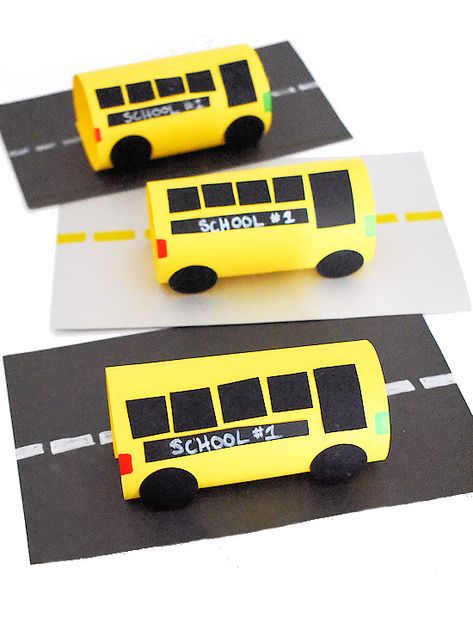 School Bus Craft, School Bus Art, Bus Craft, School Bus Crafts, Bus Crafts, Pencil Crafts, Bus Art, Transportation Crafts, Crafts For Toddlers