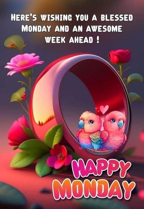 Here's wishing you a blessed Monday and an awesome week ahead Happy Mothers Day Sister, Morning Verses, Blessed Monday, Good Morning Poems, Happy Monday Images, Monday Greetings, Monday Wishes, Bunny Quotes, Happy Monday Quotes