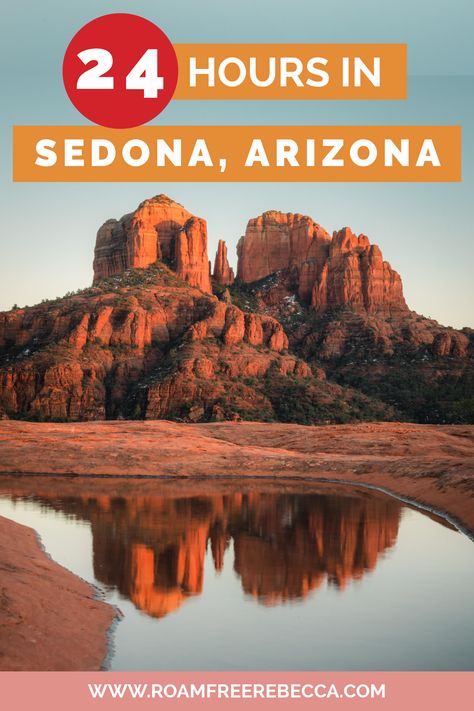 Only have a day in Sedona? Here's how to spend 24 hours in Sedona, Arizona; best things to do, what to eat, where to stay, best hikes, and more to make the most of a one-day itinerary in Sedona. #sedona #arizona Easy Hikes In Sedona, One Day In Sedona Arizona, Sedona Day Trip, What To Do In Sedona Az, Sedona To Grand Canyon, Sedona Things To Do, Sedona Itinerary, Things To Do In Sedona, 1 Day Trip