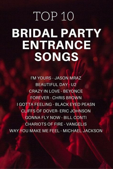 Bridesmaid Entrance Songs, Bridal Entrance Songs, Bridal Party Entrance Songs, Bridal Party Entrance Song, Bridal Party Entrance, Reception Entrance Songs, Wedding Entrance Songs, Bridal Entrance, Wedding Song List