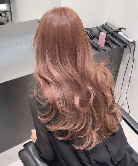 Light Brown Pink Hair, Ash Strawberry Blonde, Peach Brown Hair, Pinky Blonde, Pink Beige Hair, Peach Blonde Hair, Brown Pink Hair, Low Maintenance Hair Color, Beige Hair Color