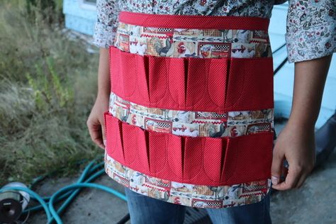 Egg Apron Pattern Free Sewing, Egg Gathering Apron Pattern Free, Egg Apron Pattern Free, Egg Apron Pattern, Egg Apron, Apron Pattern Free, Egg Aprons, Western Blouse, Apron Pattern