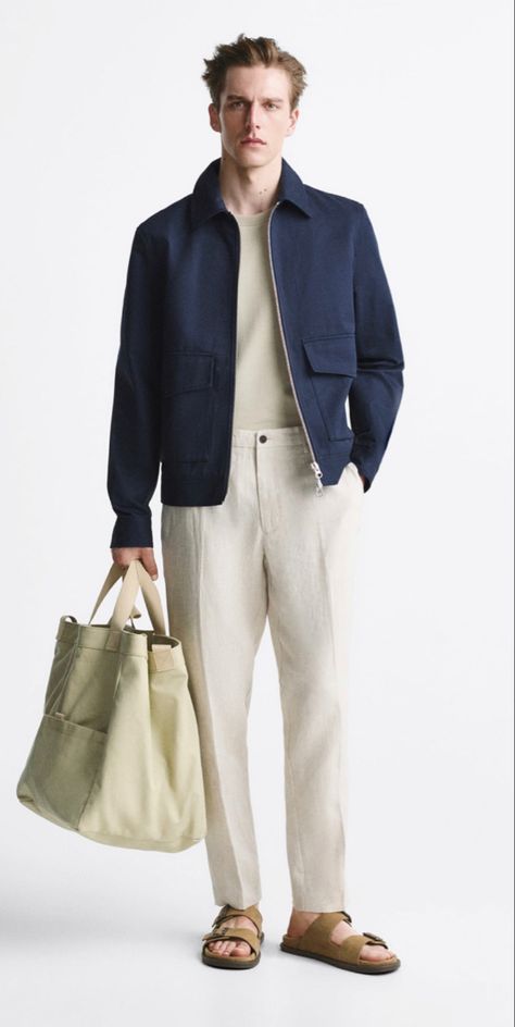 Scandinavian Man Style, Scandinavian Mens Fashion, Scandinavian Fashion Men, Blue And Beige Outfit, European Mens Fashion, Chinos Men Outfit, Classy Clothing, Mens Smart Casual Outfits, Pants Outfit Men