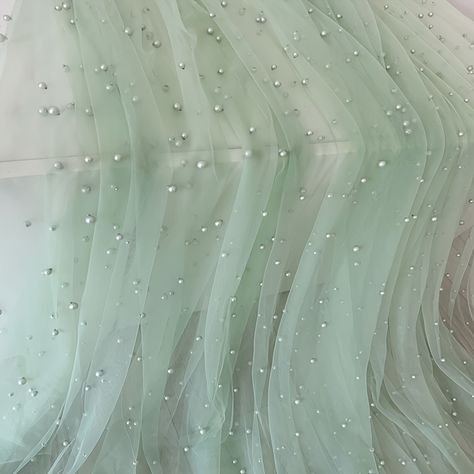 Faster shipping. Better service Pearl Bridal Shower, Veils Bridal, Couple Wedding Shower, Green Tulle, Sage Green Wedding, Bridal Cape, Beaded Tulle, Wedding Props, Bridal Veils