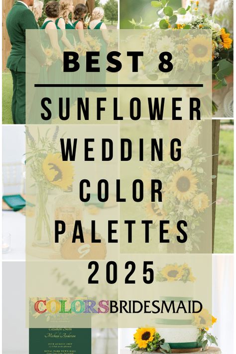 Shades of Pink and Sunflower for Sunflower Wedding Colors for 2025, Peach Bridesmaid Dresses Sunflowers Wedding Floral Décor Sage Green And Pale Yellow Wedding, Sage Green And Sunflower Wedding Theme, Green And Yellow Wedding Colors, Sunflower Wedding Colors, Wedding Cake With Sunflowers, Pink And Sunflower, Cake With Sunflowers, Yellow And Green Wedding, Sunflower Wedding Theme