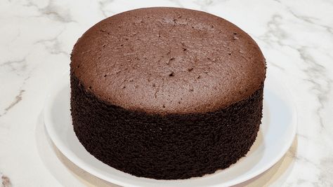 Super Moist Chocolate Chiffon Cake - Butter Joy Kitchen Chocolate Chiffon Cake Recipe, Egg Tart Recipe, Chiffon Cake Recipe, Pandan Chiffon Cake, Chocolate Chiffon Cake, Portuguese Egg Tart, Ground Pork Recipes, Pork Recipes For Dinner, Cake Baking Pans