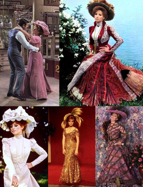 Hello, Dolly! 1969. Directed by Gene Kelly, fashion from the 1890s, oh and Babs! This is a movie I could not only sing every line, but i probably know every spoken line too...to a pathetic extent. Don't care though...LOVE! Irene Sharaff, Broadway Costumes, Ella Enchanted, Hollywood Costume, Gene Kelly, Women Artists, Theatre Costumes, Barbra Streisand, Costume Designer