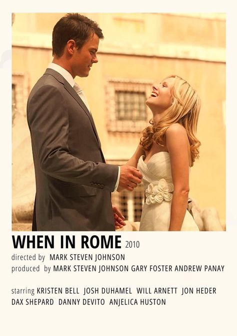 When In Rome Movie, Wedding Movie Poster, Rome Movie, 2010 Movies, Movie Recs, Romcom Movies, Movies To Watch Teenagers, Movie Hacks, Night Film