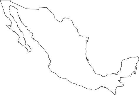 outline map of mexico Mexico Outline Tattoo, Mexico Outline, Map Of Mexico, Mexico Tattoo, Mexico Map, Outline Tattoo, Map Tattoos, Physical Map, Stick N Poke Tattoo