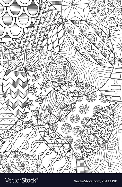 Drawing For Background, Zentangle Color, Paper Patterns Design, Stary Papier, Coloring Crafts, Adult Coloring Books Printables, Adult Colouring Printables, Abstract Coloring Pages, Design Mandala