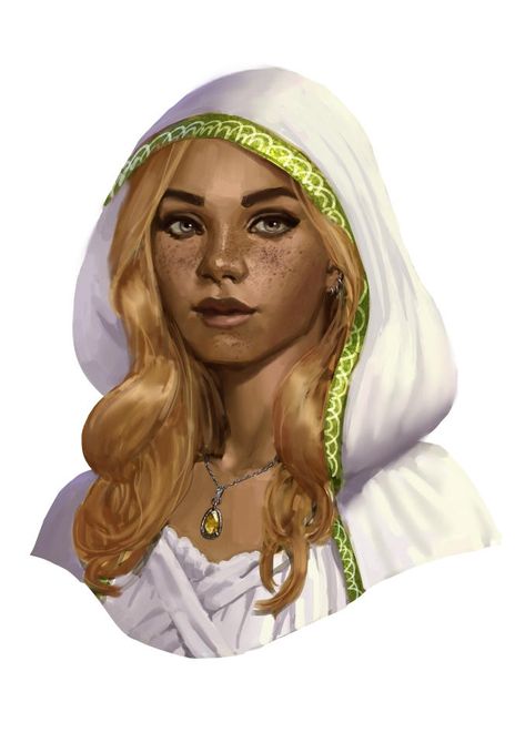 Sun Cleric, Priestess Art, Blizzard Hearthstone, Fantasy Portraits, Dungeons And Dragons Characters, Female Human, Fantasy Rpg, Fantasy Inspiration, Female Character Design