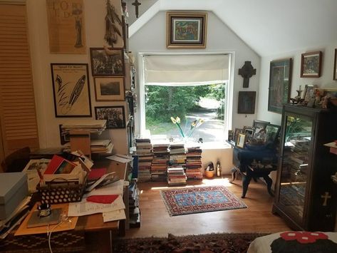 The Writer's Desk: Where Helena María Viramontes Finds Her Inspiration Writer's Desk, Writer's Office, Writers Desk, Best Writing, Apartment Aesthetic, Writing Space, Home Office Setup, Los Angeles Homes, Room Aesthetic