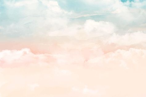 Hand painted watercolor pastel sky backg... | Free Vector #Freepik #freevector #background Pastel Background For Ppt, Projector Wallpaper, Wallpaper Clouds, Floral Watercolor Background, Ciel Rose, Pastel Clouds, Presentation Backgrounds, Watercolor Sky, Watercolor Galaxy