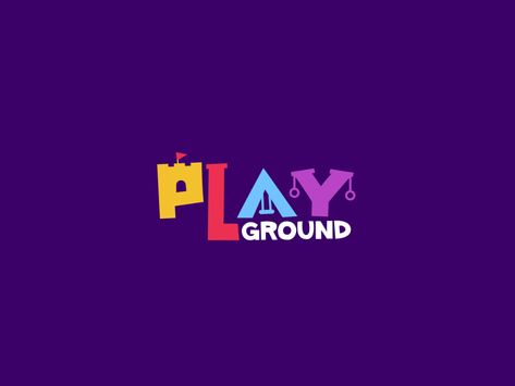 Playground Logo by Shahin Aliyev on Dribbble Playground Logo, Kindergarten Logo, Kids Branding Design, Typographie Logo, Puzzle Logo, Toys Logo, Typographic Logo Design, Party Logo, Play Ground