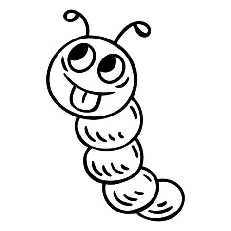 Silly caterpillar line art PNG Design Worm Drawing Cute, Worm Drawing, Background Sea, Design Line, Cricut Joy, Step Drawing, Art Png, Create T Shirt, Design Ad