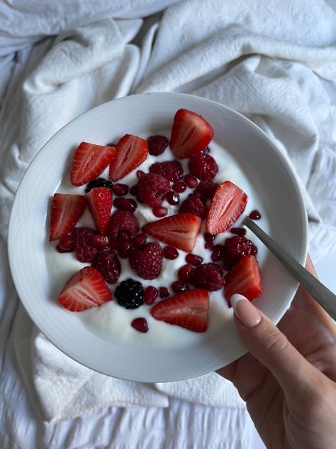 Healthy lifestyle, probiotics, yoghurt , active Yoghurt With Fruit, Yoghurt And Berries, Yogurt Breakfast Aesthetic, Yoghurt Bowl Aesthetic, Healthy Yogurt Breakfast, Yoghurt And Fruit, Bowl Of Berries, Yoghurt Breakfast, Fruit Yoghurt