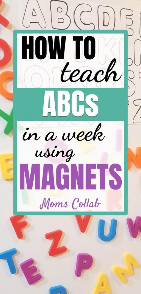 Abc Activities Preschool, Learning Challenge, Letter Magnets, Teaching Abcs, Educational Games For Toddlers, Abc Preschool, Abc Learning, Abc Activities, Teaching Toddlers