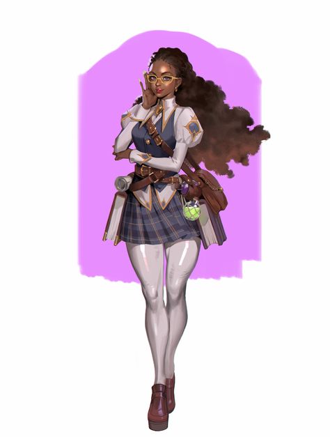 ArtStation - Magical school uniform, Sora Kim Magical School Uniform, Magical School, Hogwarts Uniform, Witch School, Uniform Ideas, Types Of Magic, Roleplay Characters, Fantasy Sci Fi, Paintings And Drawings