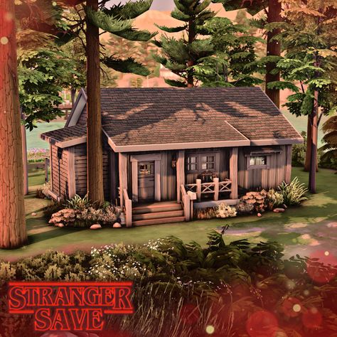 Speed Build & Download on YouTube Sims 4 Cabin Build, Log Cabin Sims 4, Sims Cabin House, Sims Art Cc, Sims Cabin, Ts4 House Download, Ts4 House Ideas, Sims 4 Cabin, Small Wood Cabin