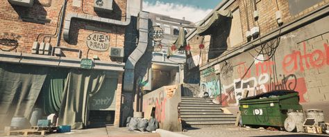 ArtStation - Asian lane Street Concept Art, Concept Environment, Environment References, Location Design, Scale Art, Background Designs, Background Drawing, Speed Paint, Street Design