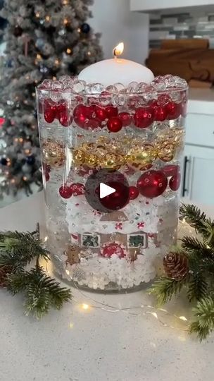 Water Pearls Centerpiece, Water Beads Centerpiece, Gingerbread Centerpiece, Life With Coco, Pearl Centerpiece, Centerpieces Diy, Christmas Centerpieces Diy, Christmas Decorations Diy Outdoor, Water Beads