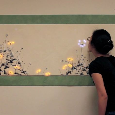 Interactive Landscape, Interactive Painting, Doctoral Student, Dandelion Field, Dandelion Painting, Interactive Art Installation, Dandelion Art, Interactive Museum, Interactive Exhibition