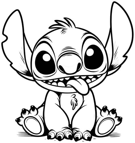 Disney Stitch Coloring Pages, Stitch Drawing Black And White, Stitch As A Human Fanart, Coloring Pages Lilo And Stitch, Stitch Printable Coloring Pages, Stitch Disney Tattoo Ideas, Free Stitch Printables, Stitch Printables Free, Stitch Coloring Sheets