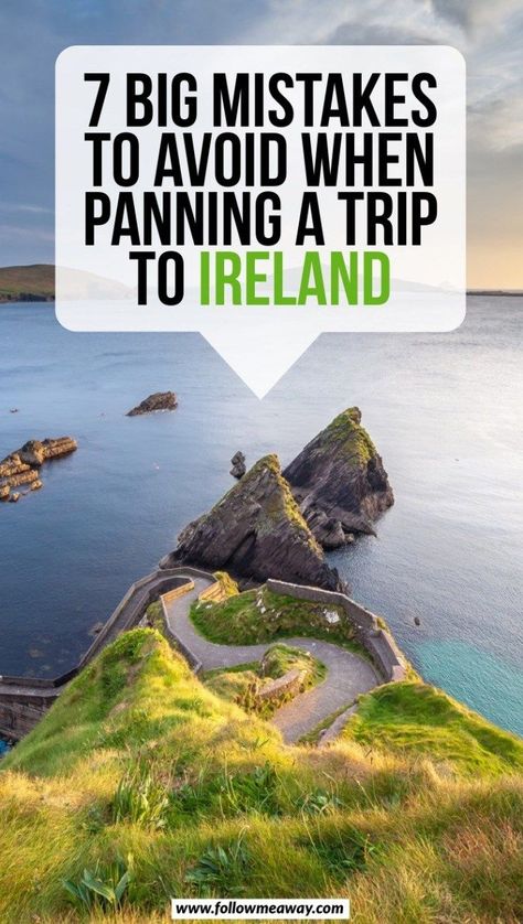 7 Big Mistakes To Avoid When Planning A Trip To Ireland | Ireland travel tips | tips for traveling to Ireland | best things to do in Ireland | what to do in Ireland | how to go to ireland | best ireland travel advice for your first trip #ireland #irelandtravel #europe #traveltips Traveling To Ireland, Ireland Travel Tips, Things To Do In Ireland, Incredible Landscapes, Beautiful Ireland, Trip To Ireland, Ireland Road Trip, Ireland Itinerary, Southern Ireland