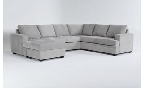 Ottoman Sofa Bed, Gray Sectional, 2 Piece Sectional Sofa, Grey Sectional Sofa, Sofa Bed With Chaise, U Shaped Sectional Sofa, Narrow Living Room, Grey Sectional, Studio Living