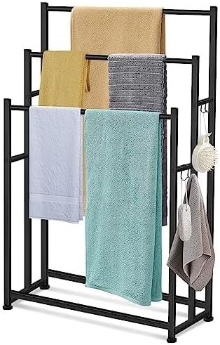 Amazon.com: 47.6 Inch Tall Free Standing Towel Racks 3 Tier Pool Towel Rack Outdoor Oversized Floor Bath Towel Drying Valet Holder Blanket Quilt Rack Stand for Bathroom Bedroom Beach Hot Tub Gym Pool Area Outside : Home & Kitchen Towel Rack Outdoor, Pool Towel Holders, Towel Racks For Bathroom, Towel Rack Pool, Standing Towel Rack, Free Standing Towel Rack, Gym Pool, Bedroom Beach, Quilt Rack