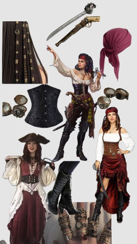 #pirate #outfit #fitcheck #fashion #halloween #costume #pretty #hot #dress #corset #outfitcheck #outfitinspo #inspo #outfitinspiration Corset Pirate Costume, Pirate Diy Costume, Pirate Woman Costume, Pirate Costume Aesthetic, Pirate Outfit Diy, Women Pirate Outfits, Female Pirate Aesthetic, Pirate Outfit Female, Halloween Costume Pretty