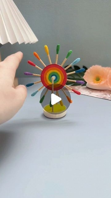 65K views · 1.6K likes | paper crafts creator on Instagram: "Title: "DIY Cotton Swab Ferris Wheel: Fun and Creative Craft for Kids" Hashtags: #parentchildhandicraft #kindergartenhandicraft #handmadediy #handmadetoys #childrenshandicraft" Diy Craft For Kindergarten, Diy Windmill For Kids, Crafts For Kids 5-6, Hand Activities For Kids, Cotton Craft Ideas, Windmill Craft For Kids, Ferris Wheel Craft, Craft With Cotton, Hand Crafts Ideas Creative