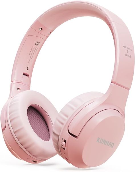 Wireless headphones for kids are powered by a convenient USB-C cable. One single charge can enjoy up to 60 hours of music and study time. And children can always switch to the wired mode for longer entertainment by a backup 3.5mm audio cable. With the built-in microphone, it allows your child to communicate more effectively. School Headphones, Pink Headphones, Girl With Headphones, Kids Headphones, Accessoires Iphone, Headphones Wireless, Hifi Stereo, Hi-fi, Wired Headphones