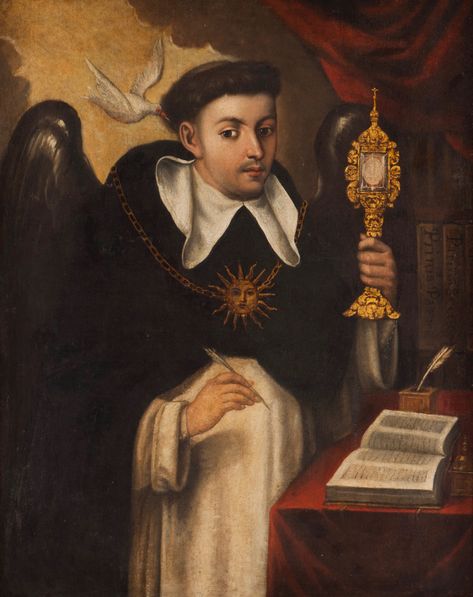 Saint Thomas Aquinas / Santo Tomás de Aquino // 18th century // Portuguese School // Private Collection St Thomas Aquinas, Watches Design, Saint Thomas Aquinas, Saint Dominic, Roman Church, Giving Thanks To God, Saint Thomas, Thomas Aquinas, Catholic Images