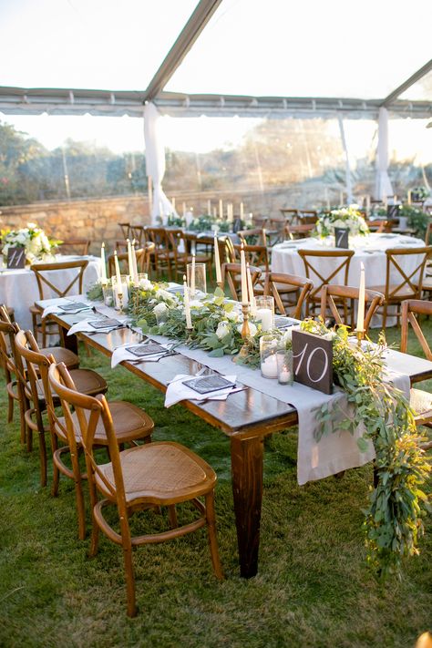 Horseshoe Bay Texas, Rustic Romantic Wedding, Finance Manager, Table Garland, Horseshoe Bay, Farm Tables, French Wedding, Farm Table, Taper Candles