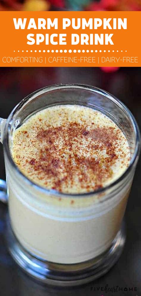 Fall Drinks For Kids, Fall Recipes For Kids, Fun Fall Drinks, Pie In A Mug, Pumpkin Drink Recipes, Warm Drinks Recipes, Drinks For Kids, Caffeine Free Drinks, Pumpkin Spice Drinks