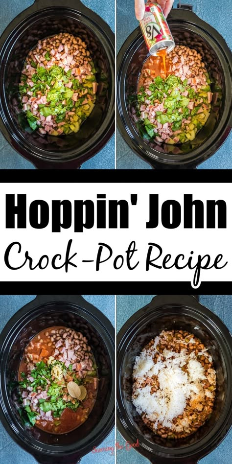 Hoppin John Slow Cooker, Hoppin John Crockpot Recipe, Slow Cooker Hoppin John Recipe Crock Pot, New Years Hoppin John, Hopping John Soup, Hoppin John Recipe With Canned Peas, Hoppin John Soup Recipe, Best Hoppin John Recipe, Hoppin John Crockpot