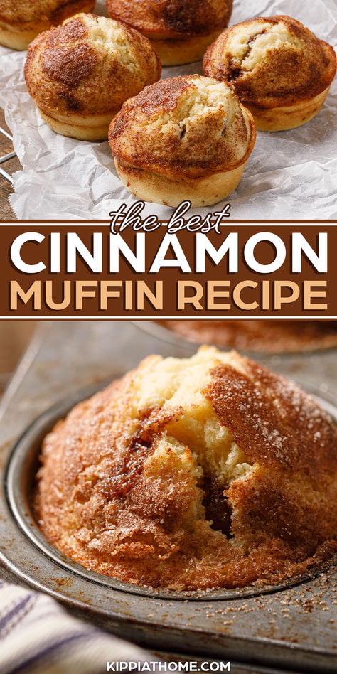 cinnamon muffins Cinnamon Muffins Easy, Muffin Recipes Cinnamon, Quick Muffins, Cinnamon Sugar Muffins, Simple Muffin Recipe, After School Snack, Cinnamon Muffins, Savory Muffins, Sweet Muffin