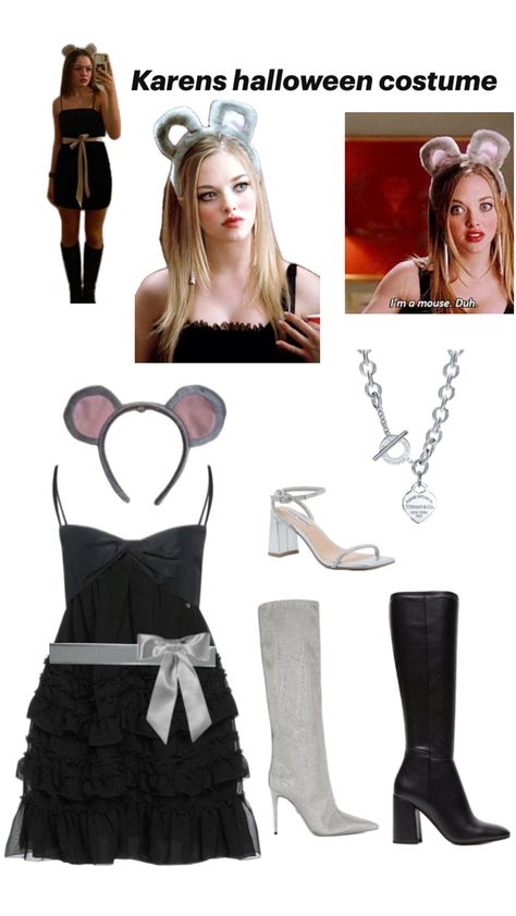 Basic Cute Halloween Costumes, Black Mini Dress Halloween Costume Ideas, Easy A Halloween Costume Emma Stone, Brunet Halloween Costume, Blonde Easy Halloween Costumes, Solo Easy Halloween Costumes, Halloween Costumes Ideas For Blondes, Last Minute Halloween Costumes Blonde, Karen Mean Girls Halloween