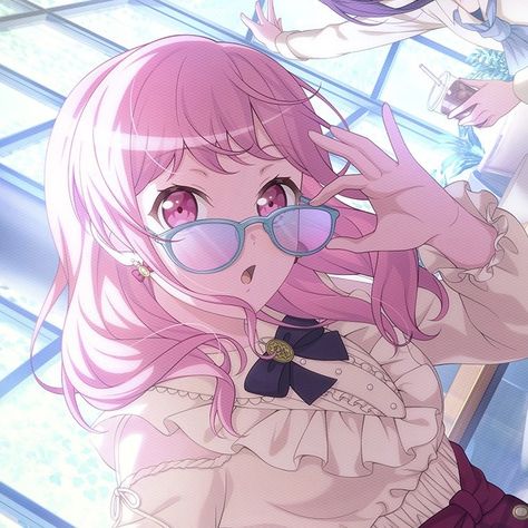 Aya Bandori, Aya Maruyama, Pastel Palette, 캐릭터 드로잉, Friend Anime, Silly Images, Girl Bands, Pink Aesthetic, Cute Icons