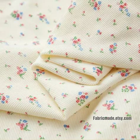 This fabric is rib knitting cotton fabric, floral printing, 8 styles. * Fabric: 95% cotton 5% Elastic spandex, striped ribs, a bit stretch, soft, medium weight, 220g-240/yard * Width 53 inch (135cm), listed for 18"x53" (45cm x 135cm).  * Listing for 1/2 yard(45cm) length, 2 Quantities for one yard (90cm), 3 Quantities for 1.5 yards(135cm)... in one piece. Each fabric additional yardage will be cut in one continuous piece. * Suit for sewing crafting, kid's clothing, shirts, pajamas... If you need more of the fabrics than in the listing, please convos me, I will check and quote for you including shipping fee. a shop with silk, linen fabrics: https://www.etsy.com/shop/silkchina Rib Knitting, Shabby Chic Garden, Floral Printing, Fabric Floral, Knit Cotton, Pink Rose, Linen Fabric, Rib Knit, Knitted Fabric