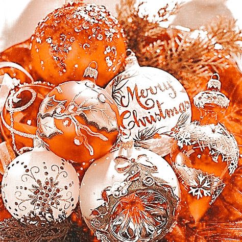 Orange Christmas, Orange You Glad, O Holy Night, Milk N Cookies, Orange Aesthetic, Christmas Wonderland, Christmas Tree Themes, Christmas Aesthetic, Christmas Colors