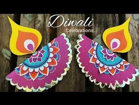 Diwali Greeting Cards Handmade For Kids, Dusshera Decoration, Diwali Handmade Cards, Diwali Card Making Ideas For Kids, Diwali Project For School, Diwali Decorations At School, Diwali Board Decoration Ideas For School, Moving Craft, Diwali Board