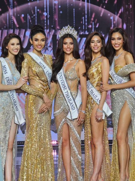 Miss Universe Thailand 2023, Miss Universe Outfits, Urvashi Apsara, Cat Makeup Look, Liquid Cat, Hungarian Girl, Natural Dramatic, Pageant Queen, Teen Pageant