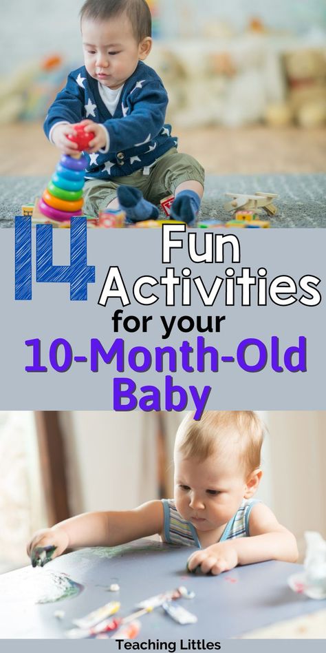 Activities For 10 Month Old, 10 Month Old Baby Activities, Baby Development Activities, Infant Sensory Activities, Baby Sensory Play, Baby Play Activities, Sleep Training Baby, Baby Learning Activities, Baby Activities